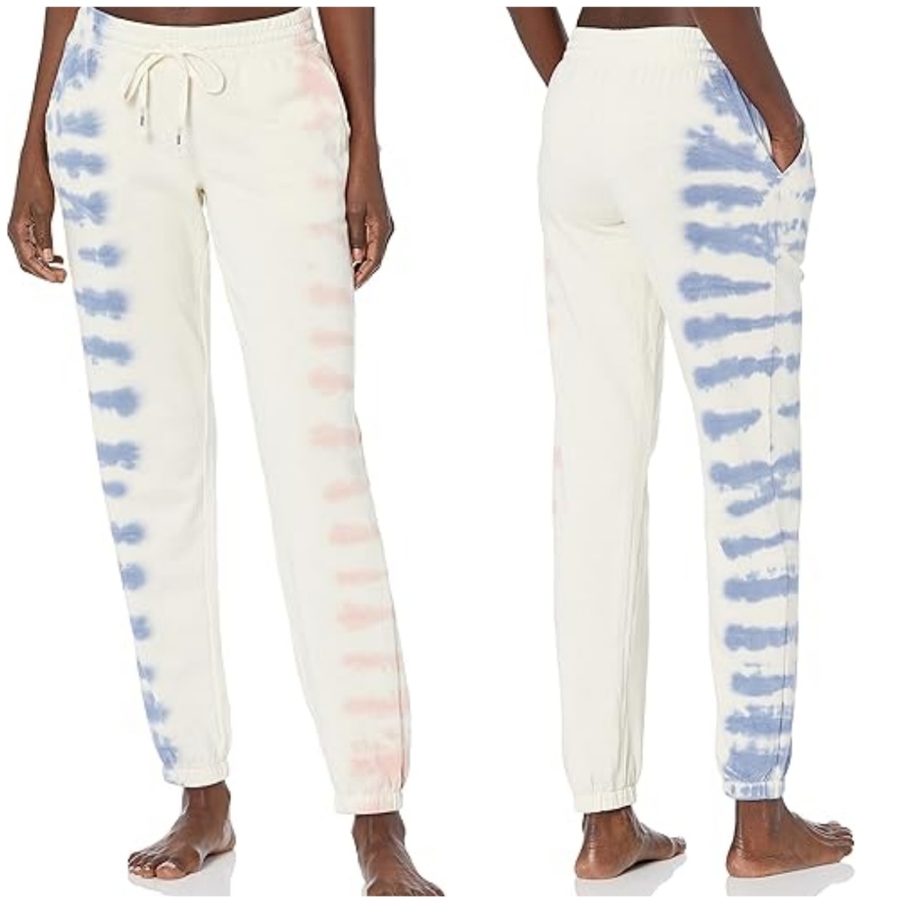 PJ Salvage tie dye pink blue joggers size M